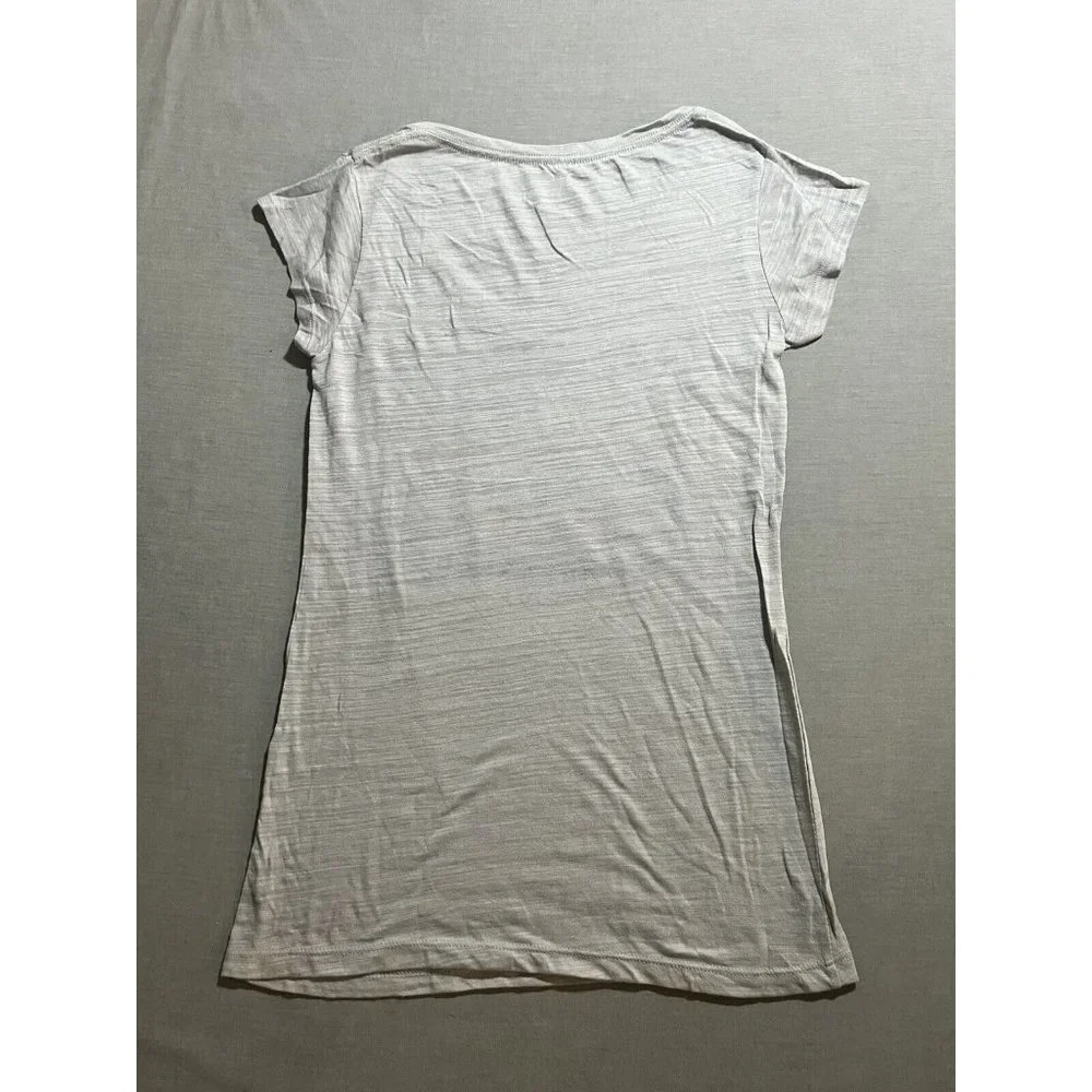 New England Patriots Shirt Teens Large Gray Gray Short‎ Sleeve Tee Girls New.